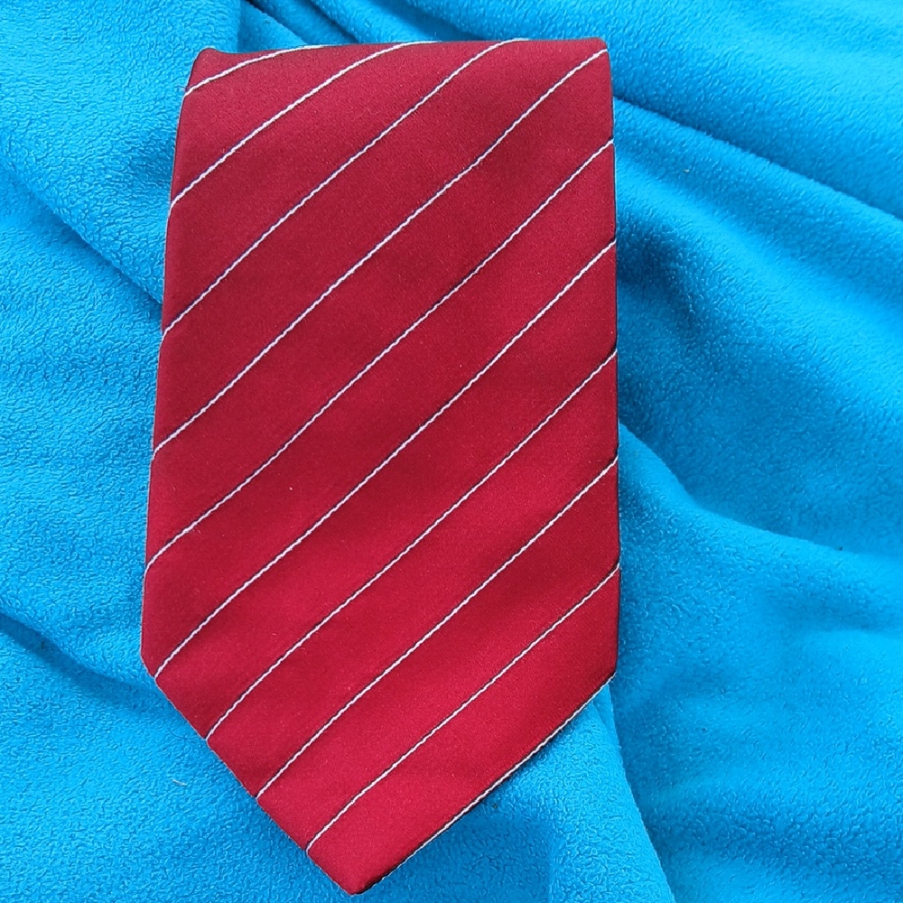 Classic Red Striped Tie